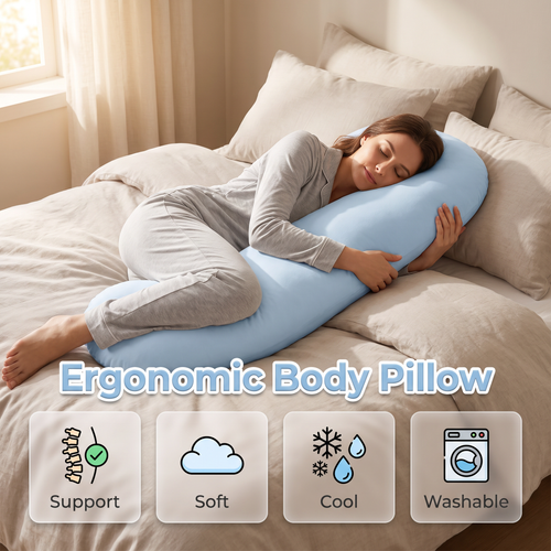 Pea Pod Body Pillow for Adults