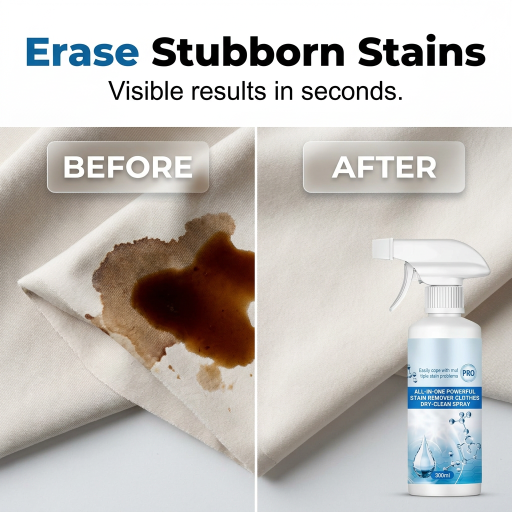 ✨Non‑Ionic Laundry Emulsifying Spray ✨Garment Stain Pre‑Treatment Spray Gentle Stain Remover Laundry Helper
