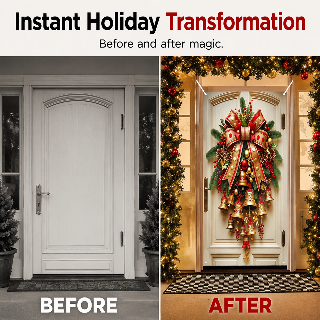 Christmas Bell Door Curtain（2D）