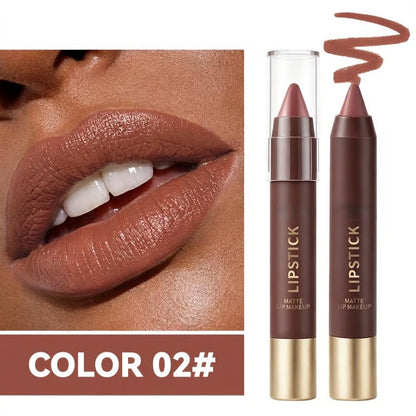 6pcs/set Long-lasting Matte Brown Lipstick