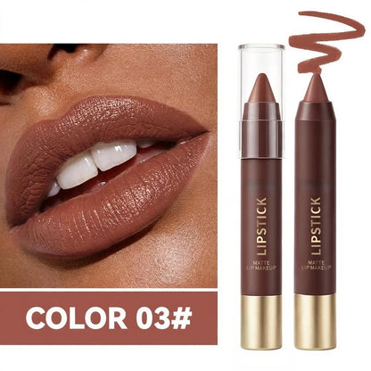 6pcs/set Long-lasting Matte Brown Lipstick