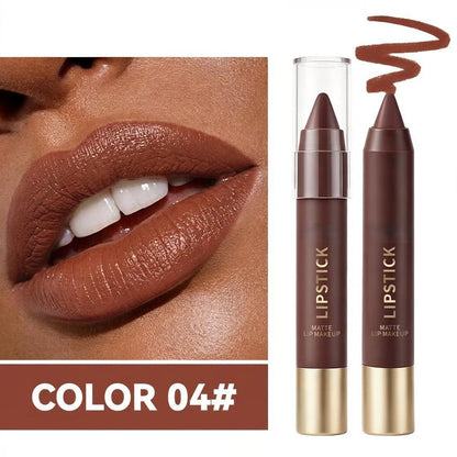 6pcs/set Long-lasting Matte Brown Lipstick