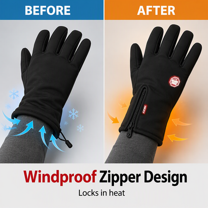 Warm thermal gloves