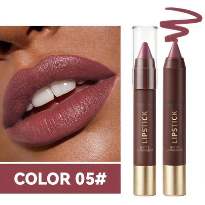 6pcs/set Long-lasting Matte Brown Lipstick