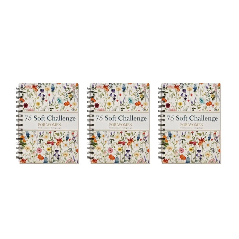 📗75 Soft Challenge Journal For Women | The Gentle Habit Tracker That Helps You Finish What You Start