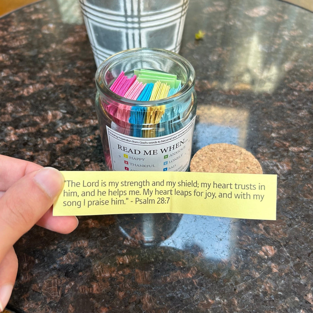 ✝️Inspirational Bible Verses Jar 🎁 A Reminder of God's Words💖