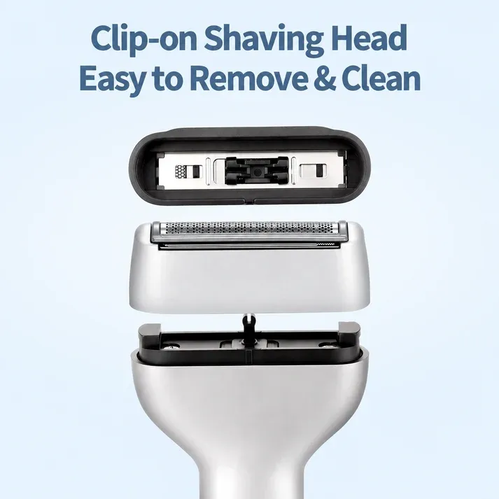 🪒Men's Rechargeable Foil Electric Shaver ⚡🧔– Efficient Close Shaving, Cordless Portable Wet & Dry Beard Razor for Daily Grooming