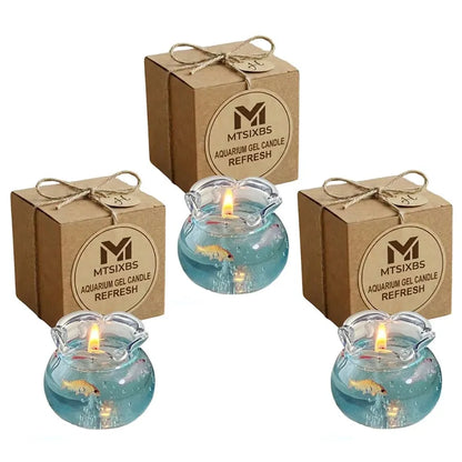 Mini Bubble Fish Tank Scented Candle