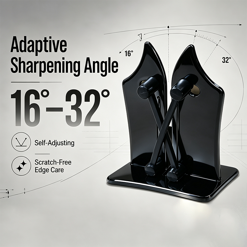 🔪Professional Stainless Steel Knife Sharpener – Fast Sharpening for Smooth, Wavy & Micro-Tooth Blades, Adjustable 16°-32°