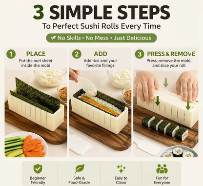 🍣 Sushi Maker Mold – Perfect Homemade Rolls Made Easy