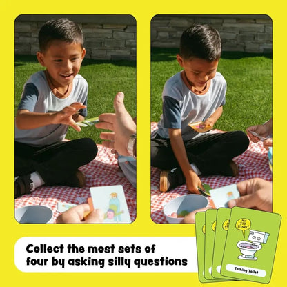 😂 Super Silly Go Fish Card Game | 52 Hilarious Illustrated Cards with 13 Ridiculous Categories for 2–6 Players Ages 4+ 🐟