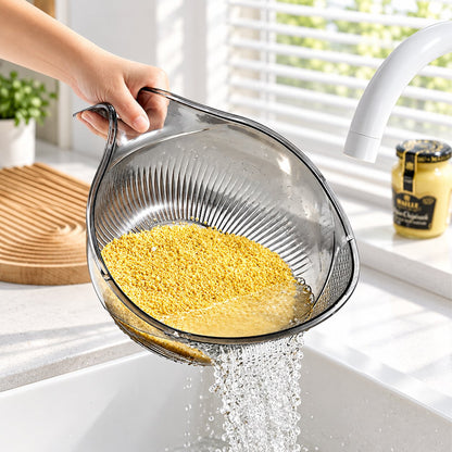 Easy-Pour Rice Washer & Multi-Food Strainer Bowl