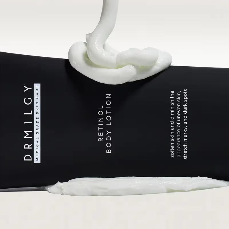DRMILGY Retinol Body Lotion 6 oz with Shea Butter and Ceramides Skin Care Hydrating