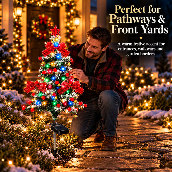 🔥Solar Cedar Christmas Tree Lights| Festive Outdoor Holiday Decor