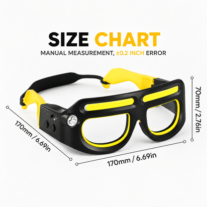 Rechargeable LED Headlamp Glasses