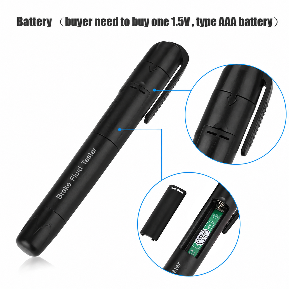 🚗 Portable Brake‑Fluid Tester Pen for DOT 3 / DOT 4 / DOT5