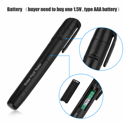 🚗 Portable Brake‑Fluid Tester Pen for DOT 3 / DOT 4 / DOT5