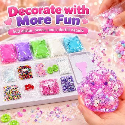 🐾 DIY Cat Paw Squishy Set – soft, colorful and creative