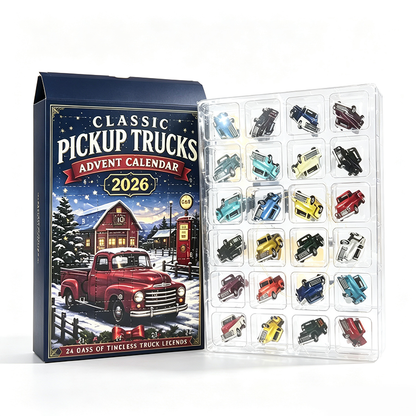 💯🚜🚗🎄 2026 Vehicle-Themed Countdown Calendar Series — 24 Days of Exploring Classic Machinery, Trucks, and Legendary Military Vehicles 🎁✨ Flat Acrylic Design