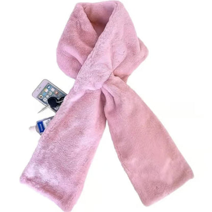 🎉50K+ SOLD!🎁Cozy Scarf with Hidden Pocket – Warm, Soft & Secure Zipper🧣