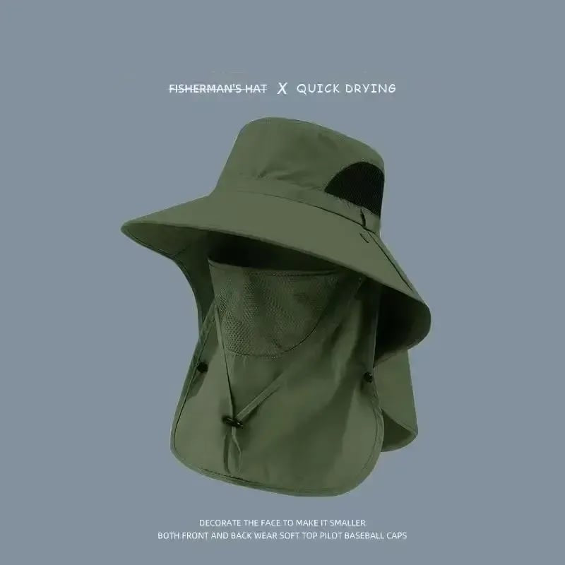 🎁Buy 1 Get 1 Free🎁Spring/Summer Fisherman's Hat Detachable Outdoor Fishing Face Covering Neck Protection