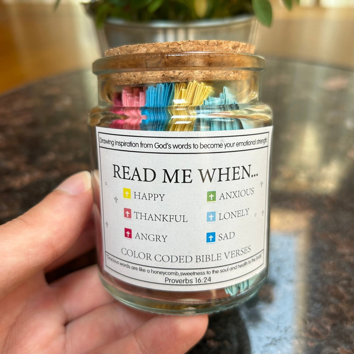 ✝️Inspirational Bible Verses Jar 🎁 A Reminder of God's Words💖