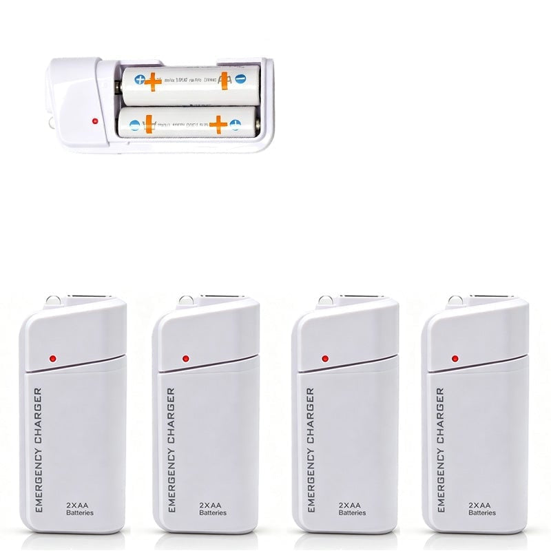 🔋 Emergency Phone Charger – AA Battery Powered USB Backup with LED Flashlight
