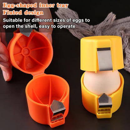 🎊Stainless Steel Egg Opener – Crack, Cut, and Separate Eggs Easily🍳