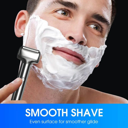 🪒Men's Rechargeable Foil Electric Shaver – Efficient Close Shaving, Cordless Portable Wet & Dry Beard Razor for Daily Grooming