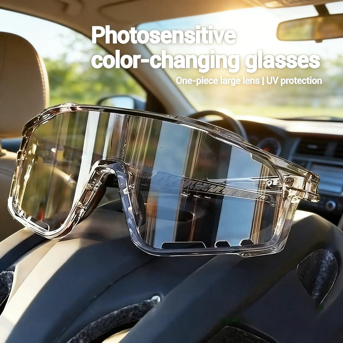 2026 HOT SALE💞50K+ SOLD!🚴 Photochromic Cycling Sunglasses – Instantly Adapt to Light Changes 🌞🕶️