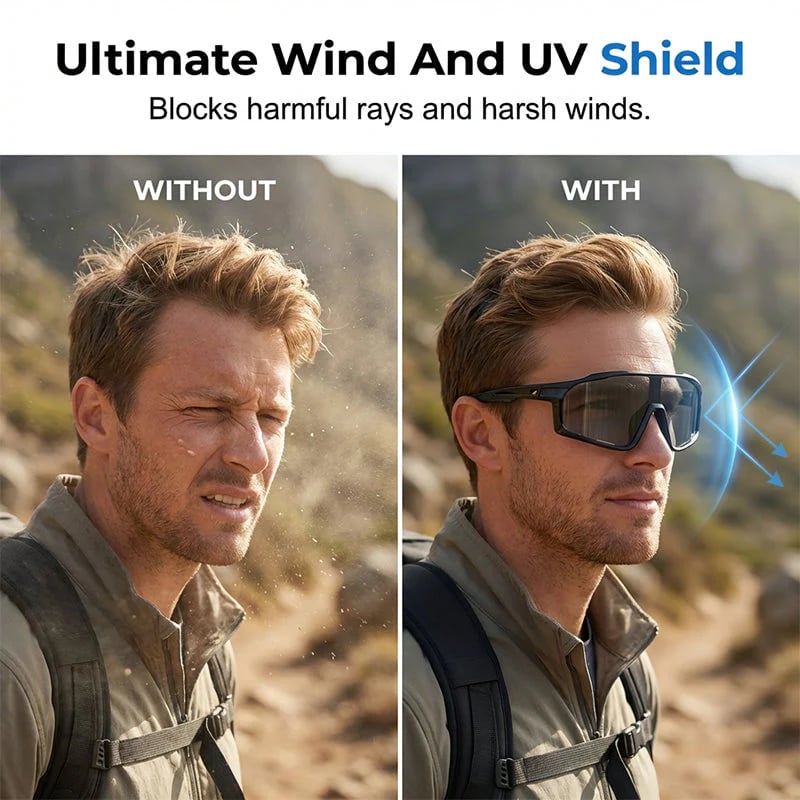2026 HOT SALE💞50K+ SOLD!🚴 Photochromic Cycling Sunglasses – Instantly Adapt to Light Changes 🌞🕶️