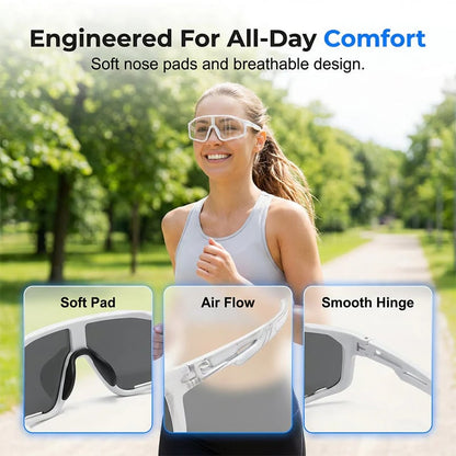 2026 HOT SALE💞50K+ SOLD!🚴 Photochromic Cycling Sunglasses – Instantly Adapt to Light Changes 🌞🕶️