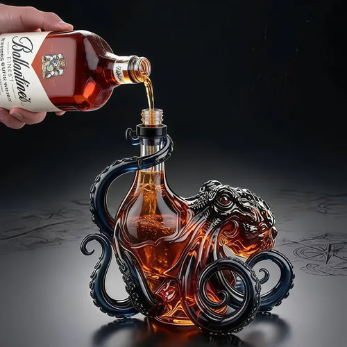 🎁 The Rum Edition 3D Octopus Bottle 🐙🥃