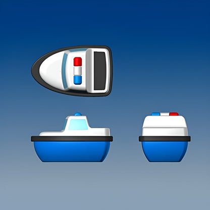 Emergency Cars Light Up Bath Toys