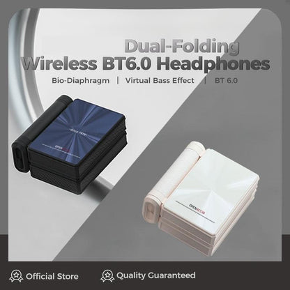 Headphones Bluetooth with Dual-Fold Design