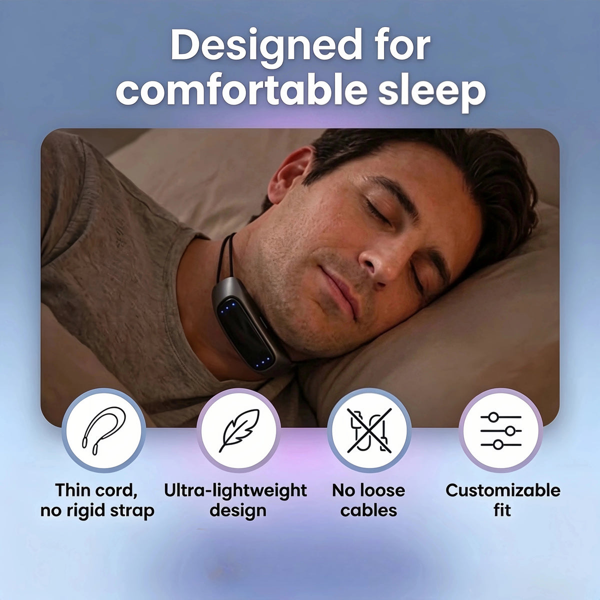 🌙 Anti-Snoring Device – Intelligent support for quieter nights