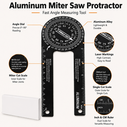 🔥Aluminum miter saw protractor
