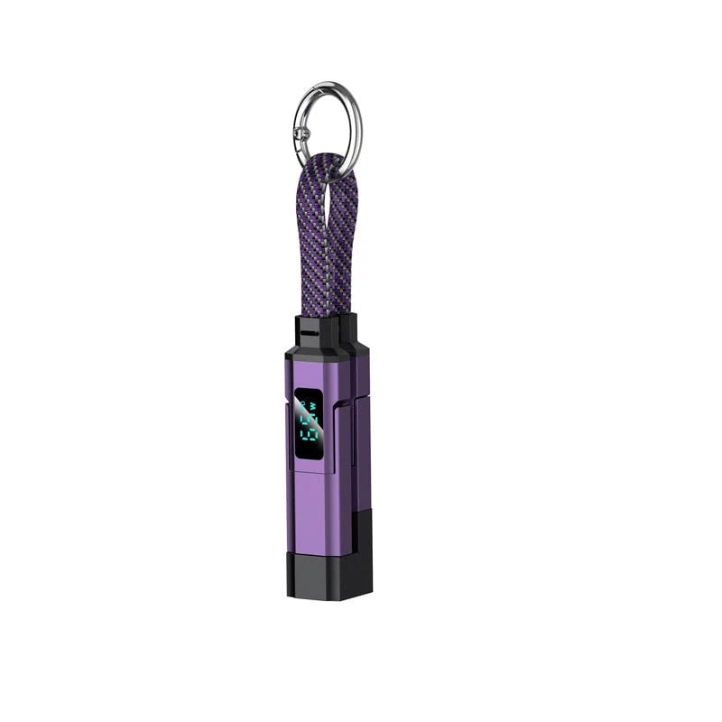 4-in-1 Digital Display Keychain Charging Cable🔋📱
