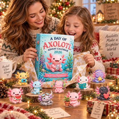 ✨CHRISTMAS KICKOFF - A Day Of Axolotl Advent Calendar 2026 【The product is made of 2D acrylic.】