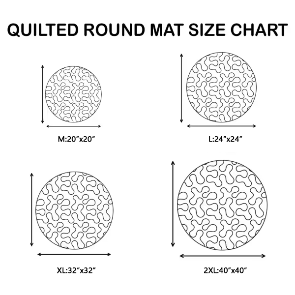 🎃3D visual Skeleton Vortex Quilted Round Halloween Rug