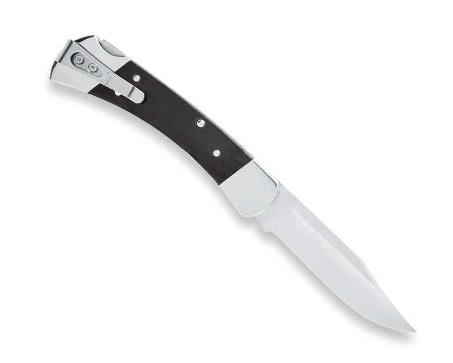 Classic Folding Hunting Knife Collection: 420HC & MagnaCut Steel Blades with Genuine Ebony & Brass/Nickel Silver Handles