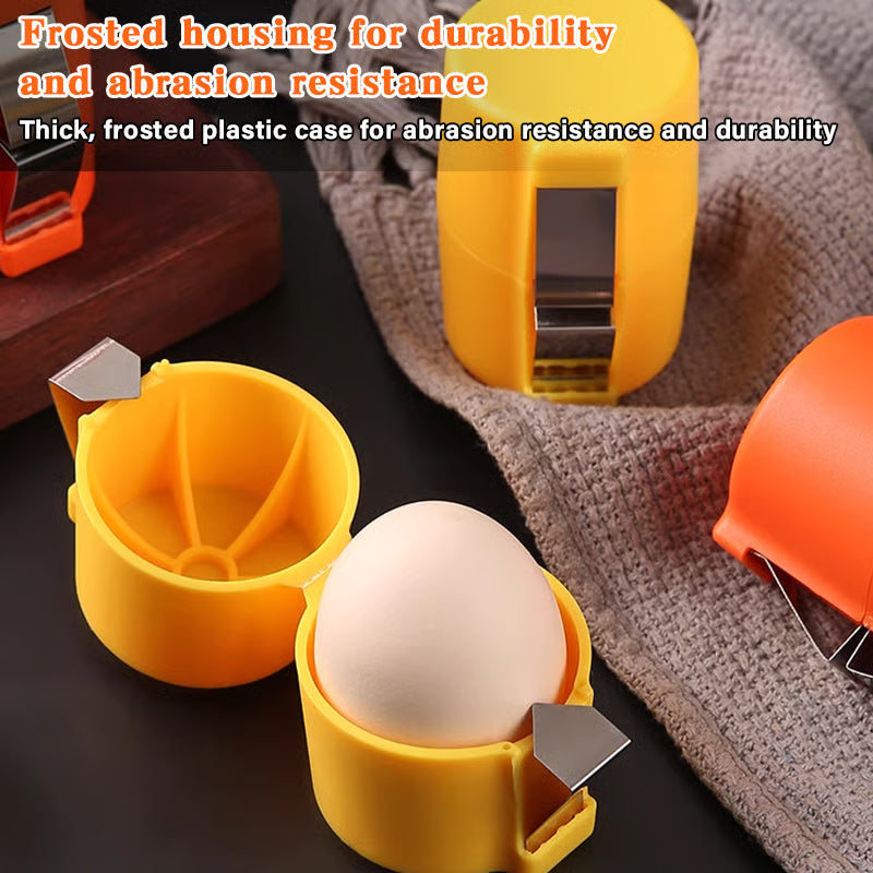 🎊Stainless Steel Egg Opener – Crack, Cut, and Separate Eggs Easily🍳