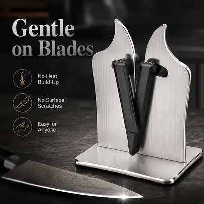 🔪Professional Stainless Steel Knife Sharpener – Fast Sharpening for Smooth, Wavy & Micro-Tooth Blades, Adjustable 16°-32°