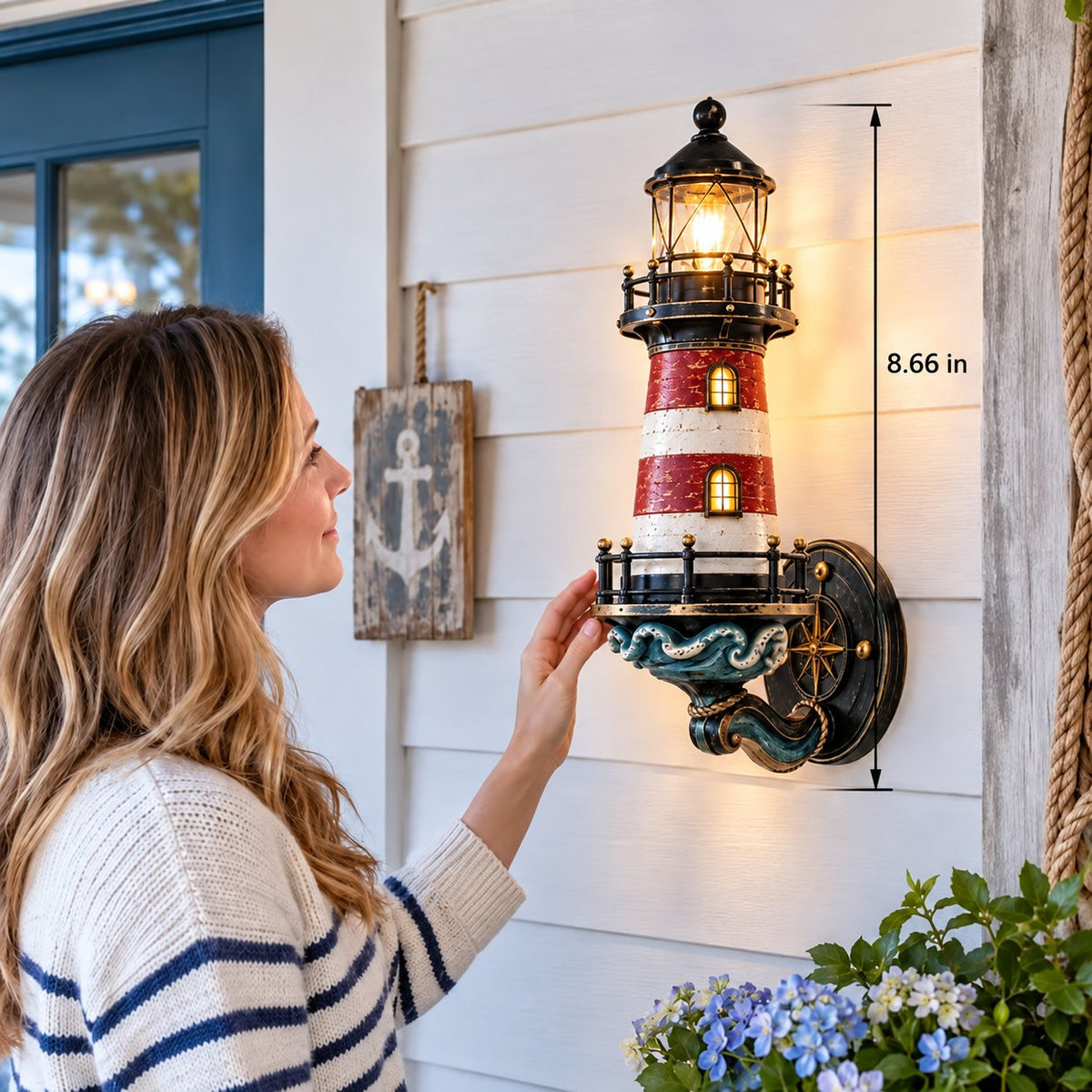 🌊Vintage wall lamp in coastal and lighthouse style