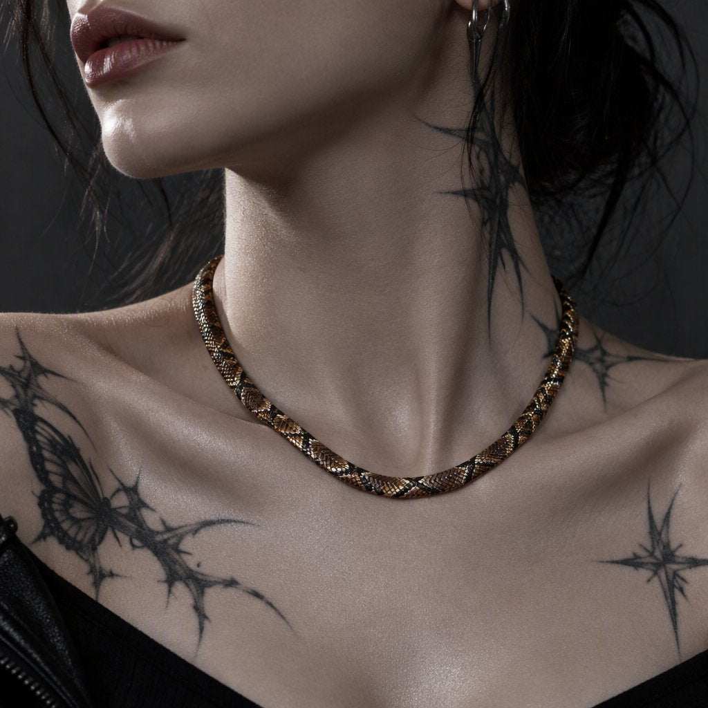 Serpent Statement Necklace – A Symbol of Mystery & Power