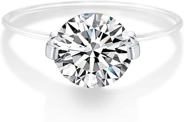 💎 The Invisible Elegance – #452 Ring ✨ Where minimalist design meets brilliant sparkle!