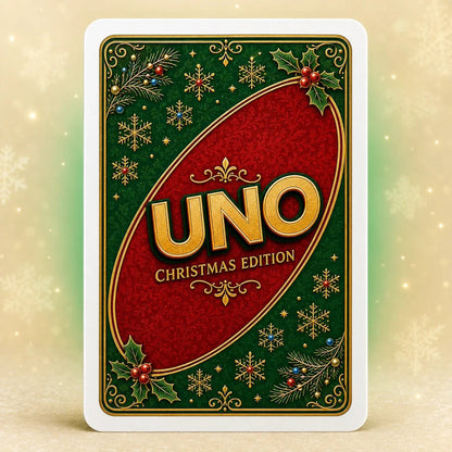 🃏UNO Christmas Edition🎄 Holiday Family Card Game with 112 Festive Cards