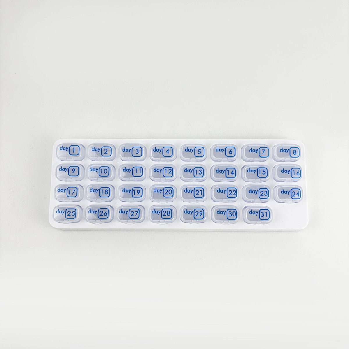 🔥✨Monthly Pill Organizer with Lid - Arthritis-Friendly Easy-Open Lids 31 Removable Daily Pill Pods Date Reminder & Travel Case for Vitamins & Medications