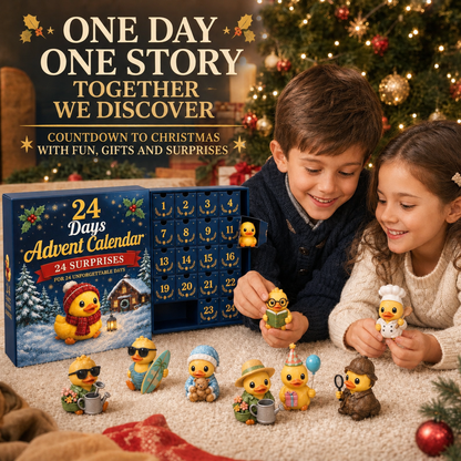 🐥 24 Days of Duck Magic – Advent Calendar with 24 Cute Christmas Ducks to Collect 🎄 (Flat Print on Acrylic)