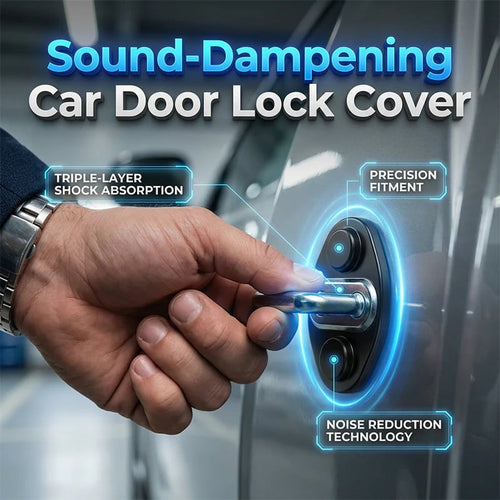 🎉Car Door Lock Cover – Noise-Dampening & Rust-Proof Striker Protector